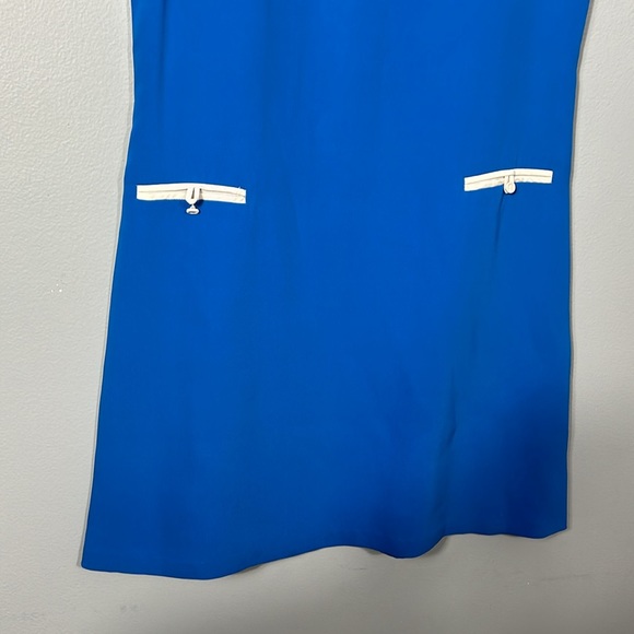 Raoul Silk Vintage Look Crew Neck Mini Dress size 38 US 6 - Picture 3 of 9